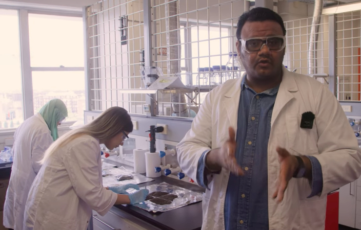 Lab analysis of plastics captured in stormwater filters