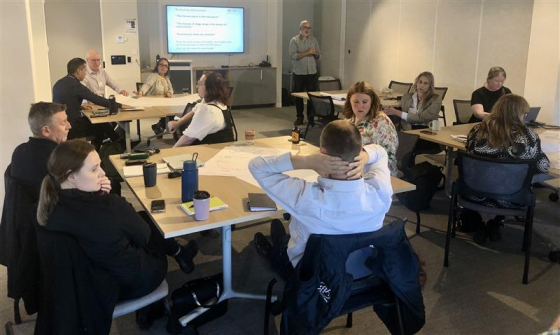 Matthew Kearnes facilitating agricultural plastic circularity workshop UNSW