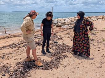 Veena Sahajwall Rumana Hossain in Far North Queensland Sustainable Communities and Waste Hub source TNQ Hub