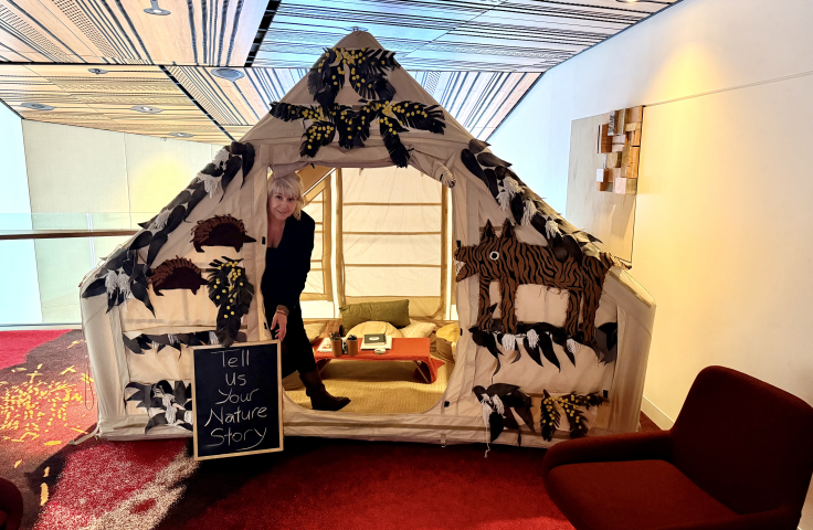 Sustainable communities and Waste Hub Nature Storytelling Project Pod at COCE Tasmania